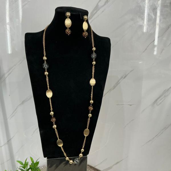 Long Chain & Earring set