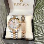 Men Rolex Watch (Rose gold and silver colour)