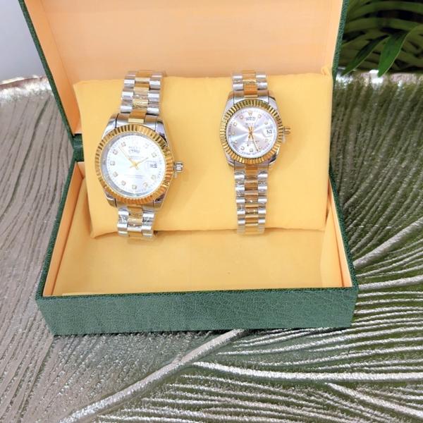Rolex Men watch (Rose gold and silver colour)